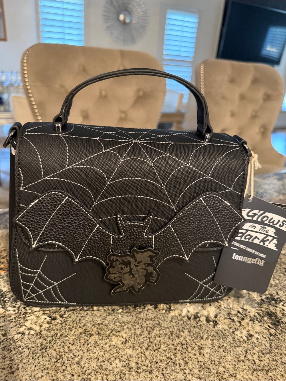 Mickey Ghost Minnie Spider Web Crossbody Bag